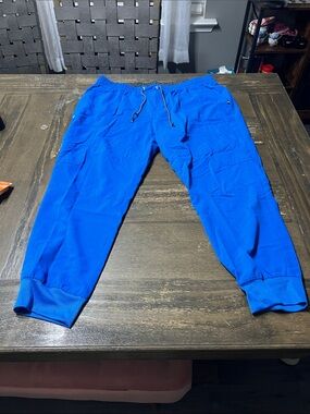 koi Bright Blue Women's Jogger scrub Pants